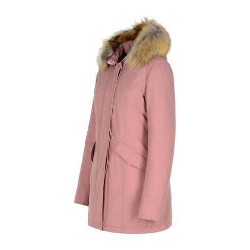 Woolrich Parka medio Parka Donna Artic Racoon con cappuccio Rosa - Francavilla Moda